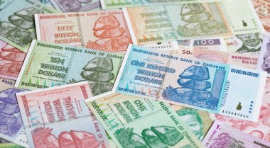 Yüksek enflasyondan sonra Zimbabwe 'nin banknotları