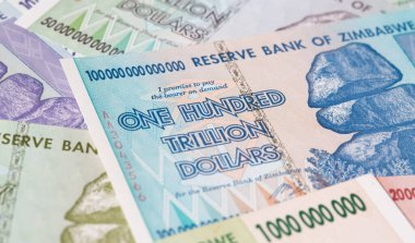 Yüksek enflasyondan sonra Zimbabwe 'nin banknotları