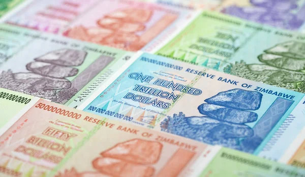 Billetes Zimbabwe Después Hiperinflación —  Fotos de Stock