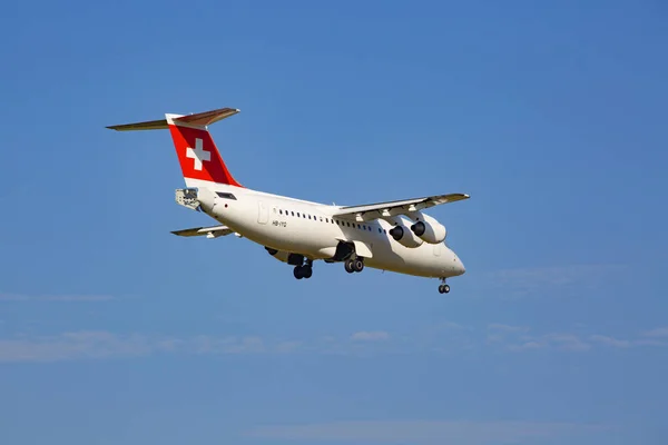 Zürich Juli Avro Jumbolino Swiss Landet Nach Einem Kurzstreckenflug Juli — Stockfoto