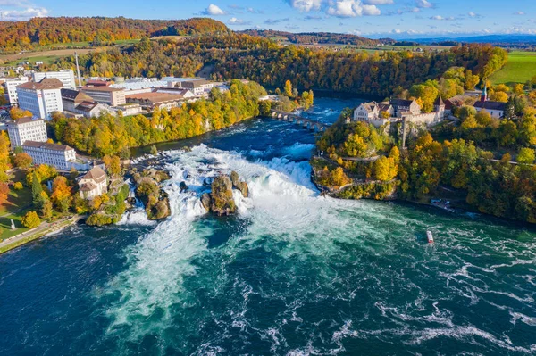 Rheinfall Europas Största Vattenfall — Stockfoto