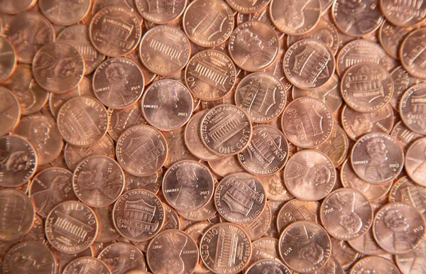 Huge Pile Coins — Stock Photo, Image