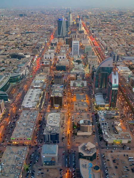 Riyadh Febrero Vista Aérea Del Centro Riad Febrero 2016 Riad — Foto de Stock