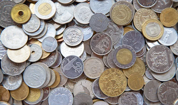 Collection Old Circulated Coins — Stock Photo, Image