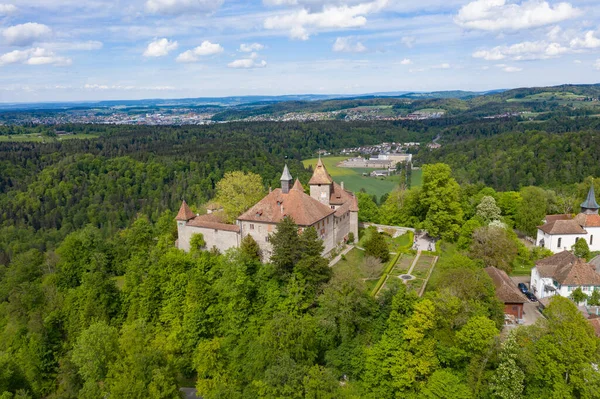 Замок Кібург Розташований Між Цюрихом Вінтертуром Швейцарія — стокове фото