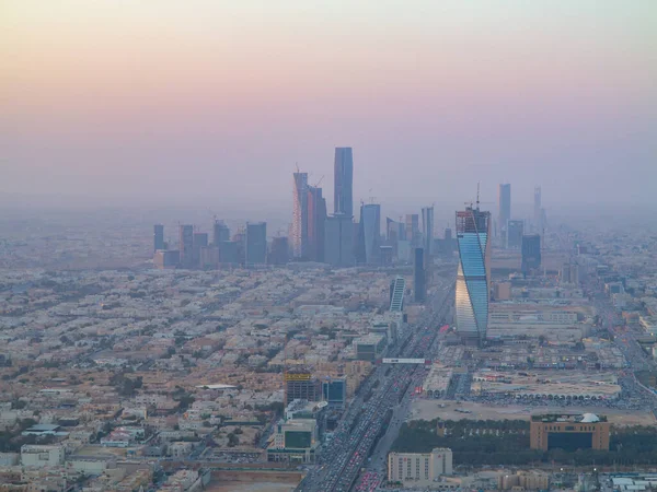 Riyadh Febrero Vista Aérea Del Centro Riad Febrero 2016 Riad — Foto de Stock