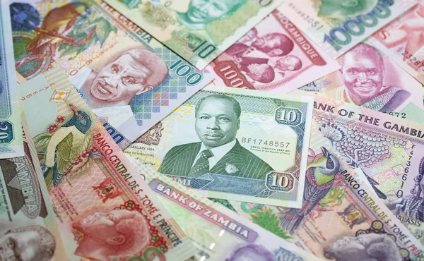 Variedad Los Billetes Africanos — Foto de Stock