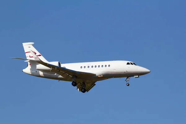 Zurich July Business Jet Landing Zurich July 2015 Zurich Switzerland — Stock Photo, Image