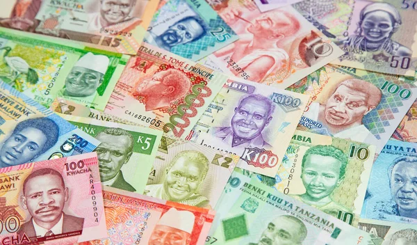 Variety African Banknotes — Stock Photo, Image