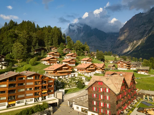 Aldeia Famosa Grindelwald Alpes Suíços Ponto Partida Para Passeios Trem — Fotografia de Stock