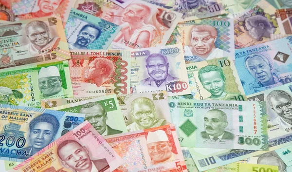 Variety African Banknotes — Stock Photo, Image