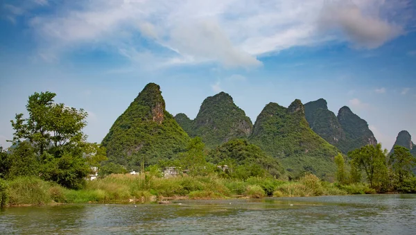 Río Lijiang Río Región Autónoma Guangxi Zhuang China Fluye Kilómetros —  Fotos de Stock