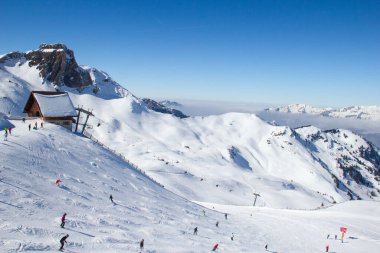 İsviçre Alplerinde kış