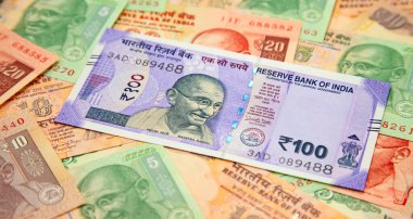 Hint banknotlarının koleksiyonu.