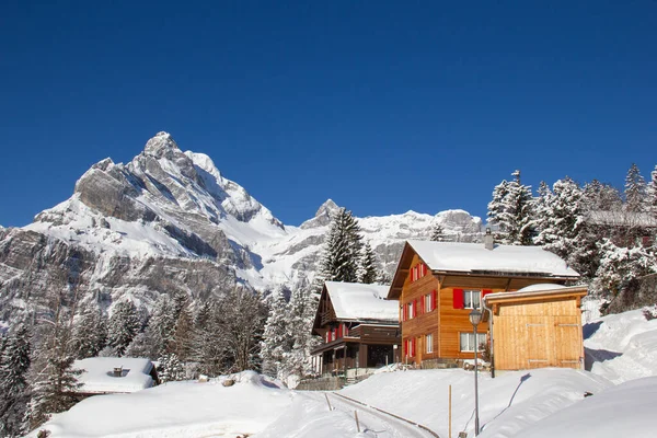 Invierno Los Alpes Suizos Suiza —  Fotos de Stock