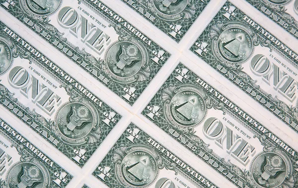 Dolarlık Banknot Koleksiyonu — Stok fotoğraf