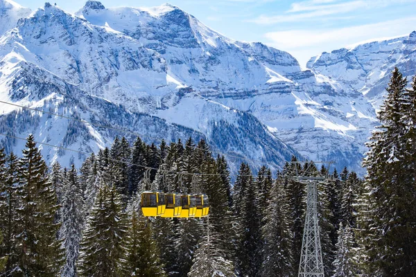 Zima Szwajcarskich Alpach Szwajcaria — Zdjęcie stockowe