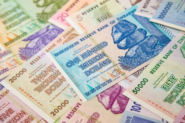 Sedlar Från Zimbabwe Efter Hyperinflation — Stockfoto