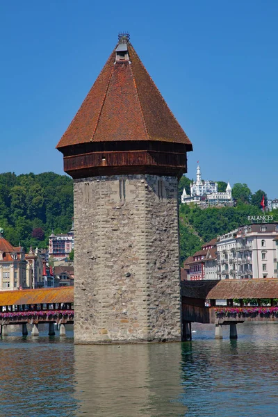 Luzern Juni Blick Auf Das Historische Zentrum Der Stadt Luzern — Stockfoto