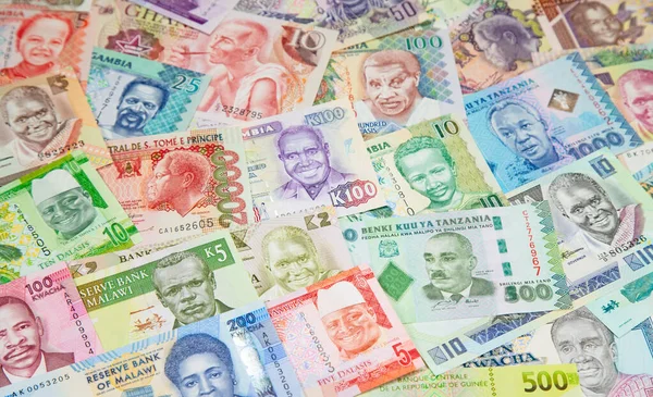 Variety African Banknotes — Stock Photo, Image