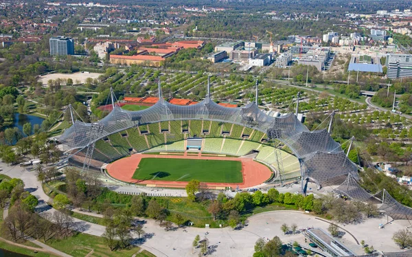 Munich Γερμανία Απριλίου 2019 Olympiapark Στο Μόναχο Γερμανία Ολυμπιακό Πάρκο — Φωτογραφία Αρχείου