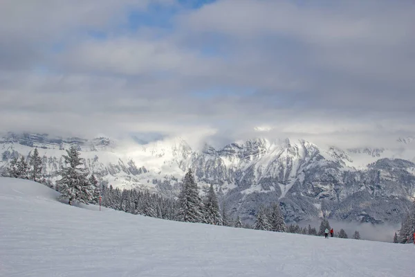 Hiver Dans Les Alpes Suisses Suisse — Photo