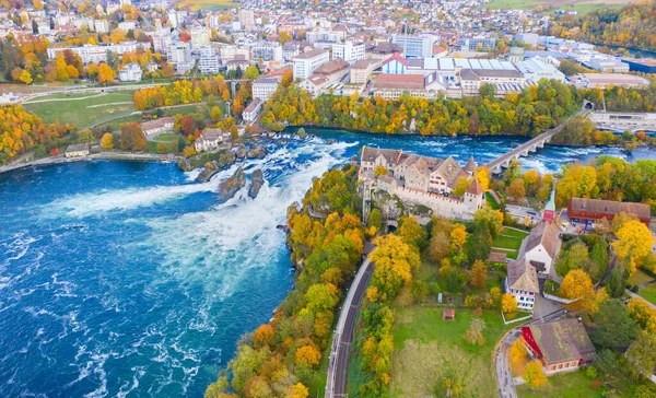 Rheinfall Maior Cachoeira Europa — Fotografia de Stock