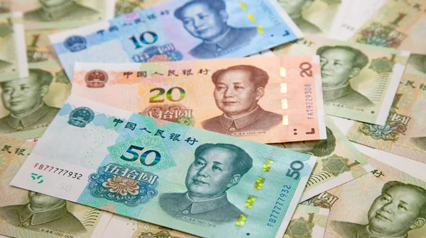 Колекція Китайських Банкнот — стокове фото