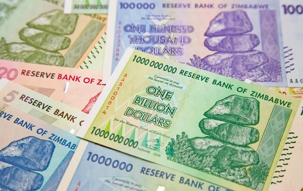 Billets Zimbabwe Après Hyperinflation — Photo