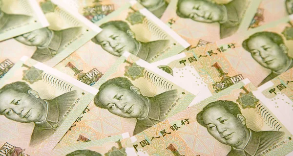 Collection Chinese Banknotes — Stock Photo, Image