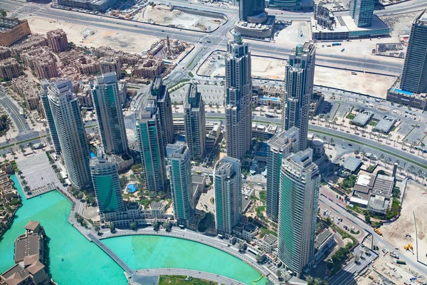 Vista Aérea Del Centro Dubai Dubai Ciudad Más Grande Los — Foto de Stock