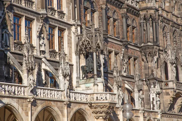 München Főtere Németország Marienplatz Marian Tér Régi Városházák Marian Oszlop Jogdíjmentes Stock Fotók