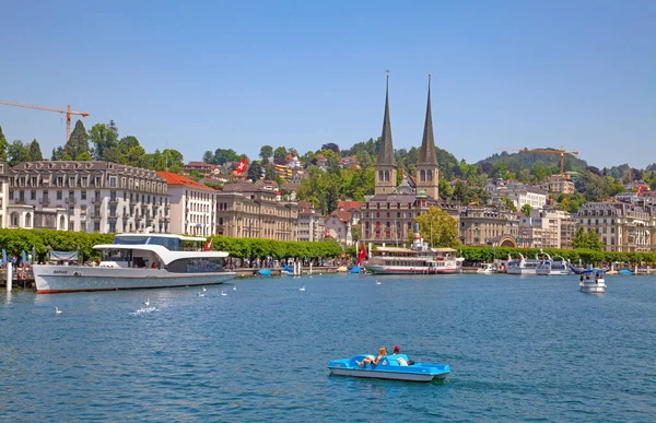 Luzern Juni Blick Auf Das Historische Zentrum Der Stadt Luzern — Stockfoto