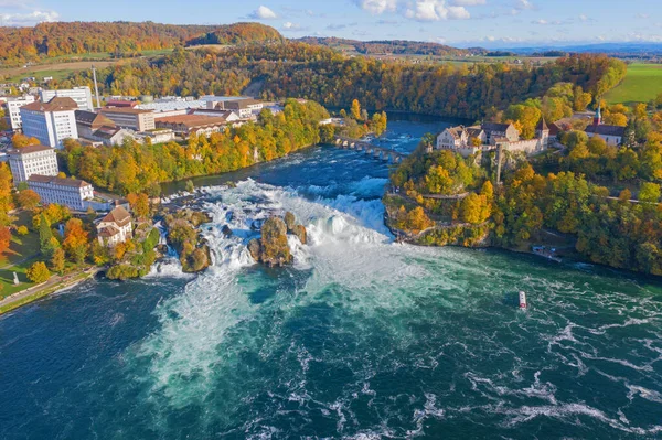 Rheinfall Air Terjun Terbesar Eropa — Stok Foto