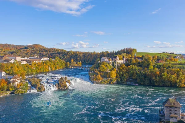 Rheinfall Air Terjun Terbesar Eropa — Stok Foto