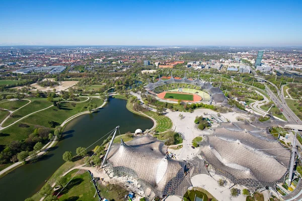 Munich Alemania Abril 2019 Olympiapark Munich Alemania Parque Olímpico Fue — Foto de Stock