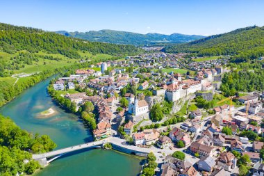 Zürih yakınlarındaki Aarburg kalesi, İsviçre