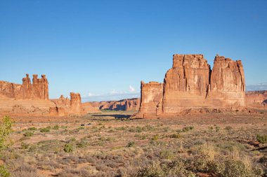 Arches Ulusal Parkı manzaraları, Utah, ABD
