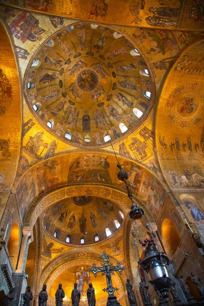 Interior Basilica San Marco Church Venice Italy Mark Basilica One — Stock Photo, Image