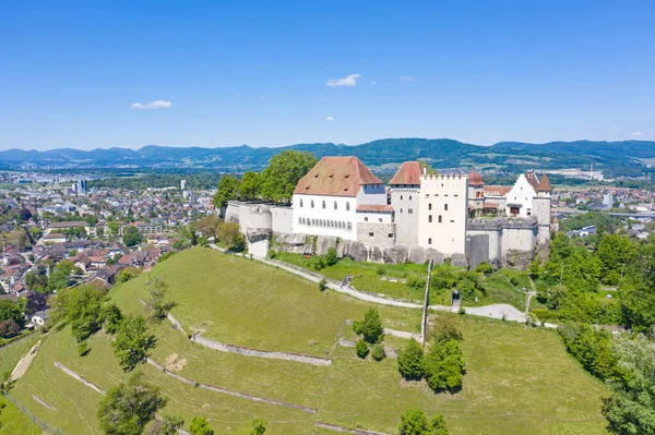 Hrad Lenzburg Curychu Švýcarsko — Stock fotografie