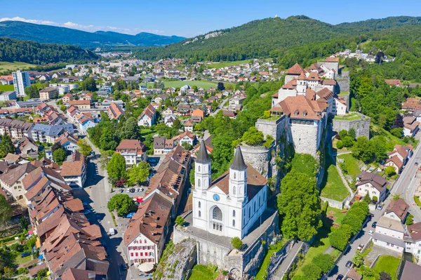 Aarburg Kastély Közelében Zurich Svájc — Stock Fotó