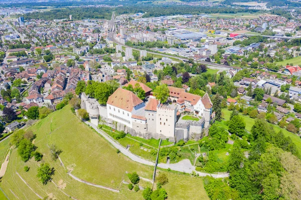 Lenzburg Kastély Közelében Zürich Svájc — Stock Fotó