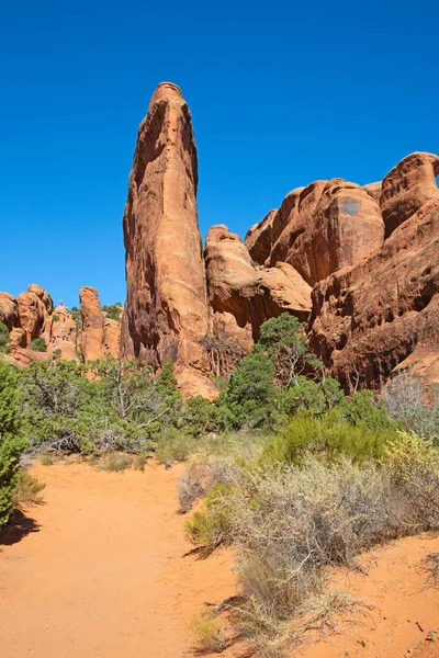 Paisagens Parque Nacional Dos Arcos Utah Eua — Fotografia de Stock