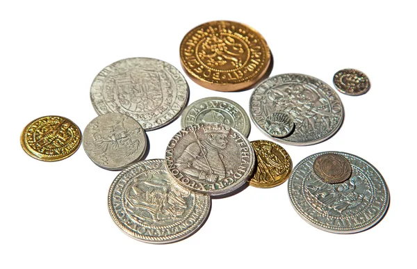 Collection of the medieval coins — Stock Photo, Image