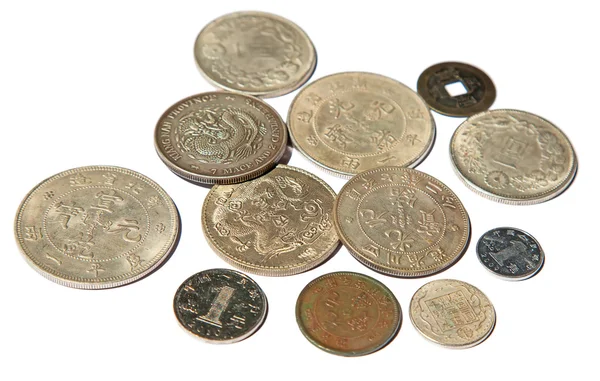 Pile of the China coins — Stock Photo, Image