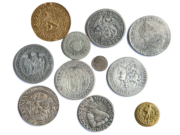 Collection of the medieval coins — Stock Photo, Image