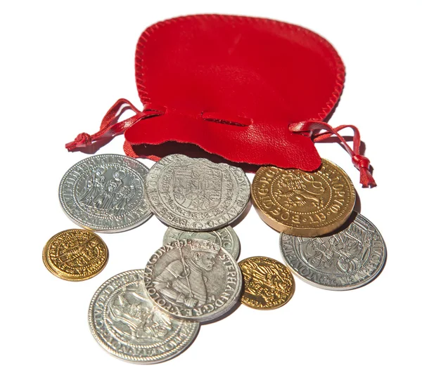Středověká mince — Stock fotografie