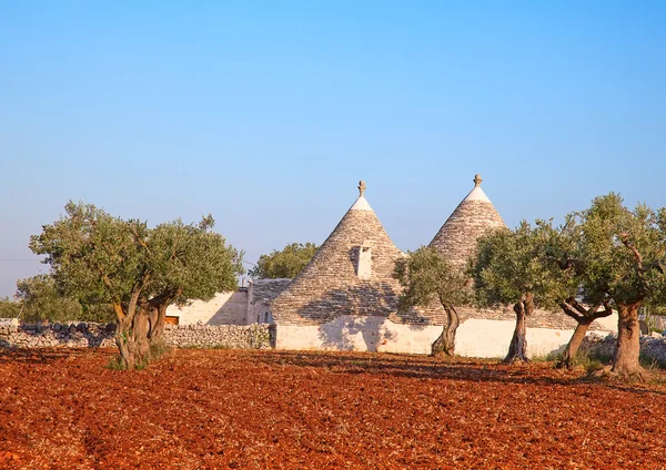 "Trulli-Häuser — Stockfoto