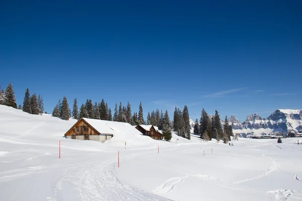Pista en la estación de esquí — Foto de Stock