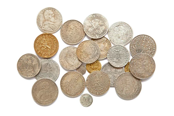 Middeleeuwse munten — Stockfoto
